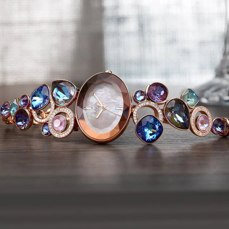 Titan Raga Moments Of Joy Mother of Pearl Dial Women Watch With Metal Strap - 95126WM01F