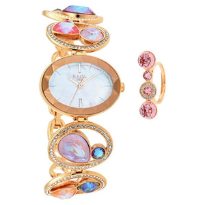Titan Raga Moments of Joy Mother of Pearl Dial Analog Metal Strap watch for Women 95127WM01F - KRISHNA WATCH COMPANY