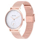 Titan Slimline White Dial Analog with Date Stainless Steel Strap watch for Women / 95142WM01