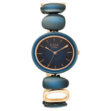 Titan Raga Ceramics Blue Dial Analog Metal Strap watch for Women  95146KD01