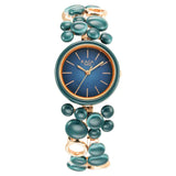 TITAN Raga Ceramics Blue Dial Metal Strap Watch 95148KD02