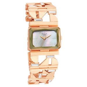 Titan Love All Watch with Mother Of Pearl Dial & Brass Strap 95149WM01 - KRISHNA WATCH COMPANY