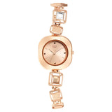 Titan Love All Rose Gold Dial Rose Gold Brass Strap Watch 95156WM01