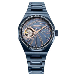 Titan Unending Beauty Automatic Blue Dial Stainless Steel Strap Watch 95177QM01 - KRISHNA WATCH COMPANY