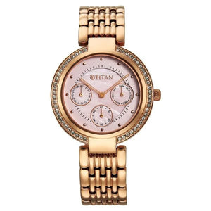 Titan Eternal Quartz Analog Strap Watch For Women - 95187WM01 - KRISHNA WATCH COMPANY