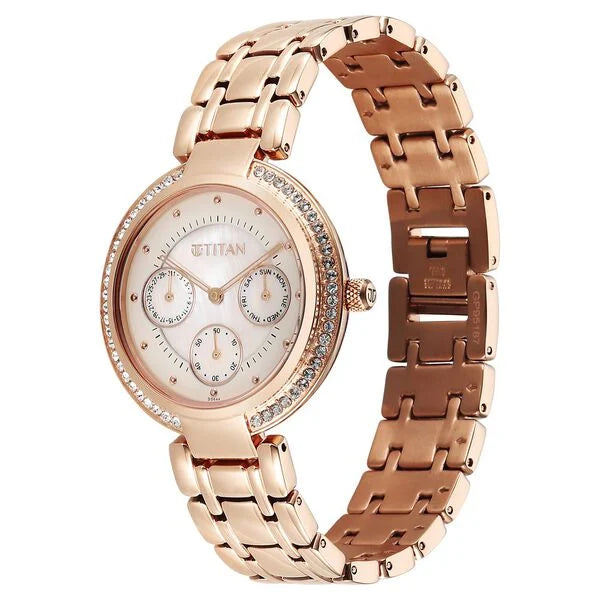 Titan Eternal Quartz Analog Watch For Women 95187wm02