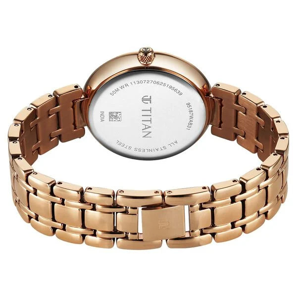 Titan Eternal Quartz Analog Watch For Women 95187wm02