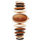 Titan Raga New You Quartz Analog Tiger Eye stone Strap Watch for Women 95191wm01