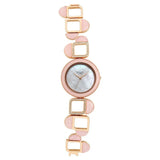 Titan Raga New You Quartz Analog Mother Of Pearl Dial Rose Quartz stone Strap Watch for Women 95196WM01