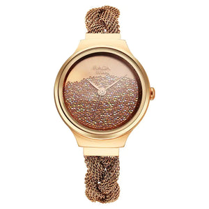 Titan Raga Delight Rose Gold Dial Stainless Steel Strap Watch 95204WM01 - KRISHNA WATCH COMPANY