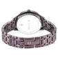 Titan Glitz Purple Dial Stainless Steel Strap Watch for Women 95209QM01