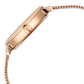 Titan Purple Abstract Quartz Analog Rose Gold Stainless Steel Strap for Women 95228WM01