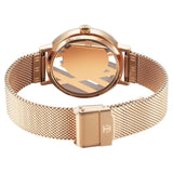 Titan Purple Abstract Quartz Analog Rose Gold Stainless Steel Strap for Women 95228WM01