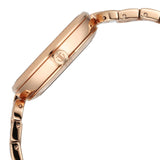 Titan Purple Abstract Quartz Analog Rose Gold Stainless Steel Strap for Women 95229WM01