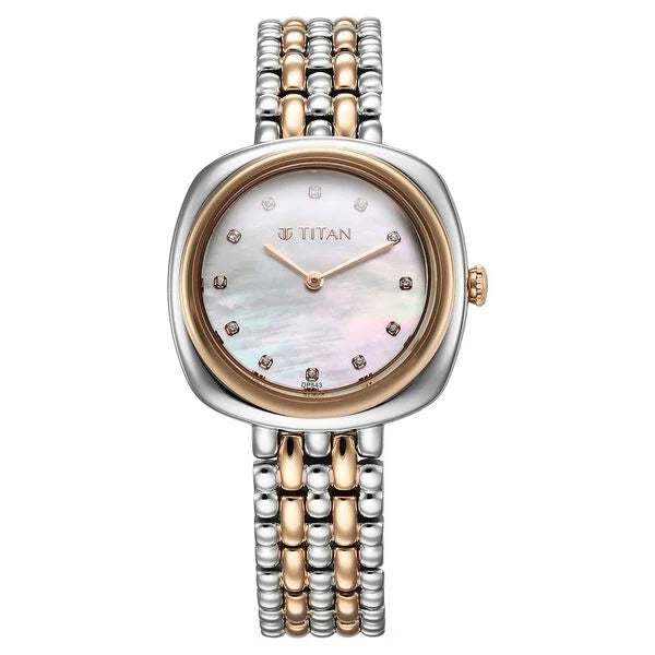 Titan Aura Quartz Analog Watch for Women - 95241KM01