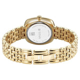 Titan Aura Quartz Analog Brown Mother of Pearl Dial Golden Watch for Women - 95241YM01