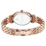 Titan Aura Quartz Analog Rose Gold Dial Rose Gold Watch for Women - 95242WM01