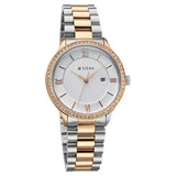 Titan Purple Prestige Quartz Analog with Date Watch For Women 95247km03