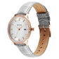 Titan Bright Leathers Quartz Analog with Date Silver Dial Leather Strap for Women  95247WL03