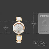 Titan Raga Power Pearls Quartz Analog Watch For Women 95250wm02f