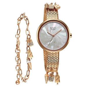 Titan Raga Memoirs Quartz Analog Mother Of Pearl Dial With Rose Gold Metal Strap Watch For Women 95253wm01f - KRISHNA WATCH COMPANY