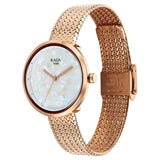 Titan Raga Memoirs Quartz Analog Mother Of Pearl Dial With Rose Gold Metal Strap Watch For Women - 95253WM02F
