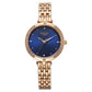 Titan Raga Showstopper Quartz Analog Blue Dial Metal Strap Watch for Women 95266WM01