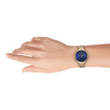 Titan Raga Showstopper Quartz Analog Blue Dial Metal Strap Watch for Women - 95266WM01