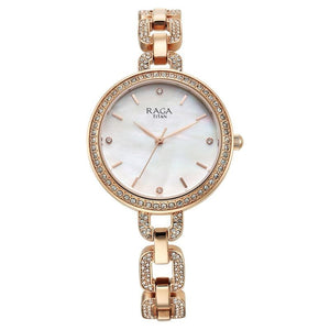 Titan Raga Showstopper Quartz Analog Watch for Women - 95272WM01 - KRISHNA WATCH COMPANY