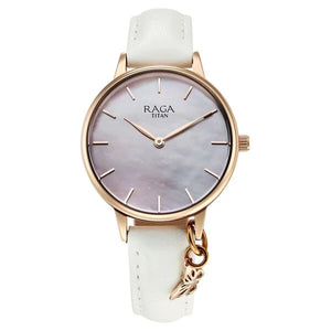 Titan Raga Showstopper Quartz Analog Mother Of Pearl Dial Metal Strap Watch For Women 95274wl03 - KRISHNA WATCH COMPANY