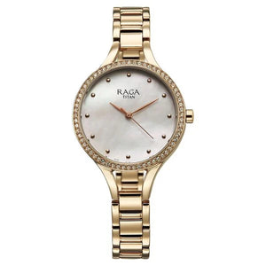 Titan Raga Showstopper Quartz Analog Watch For Women - 95275WM01 - KRISHNA WATCH COMPANY