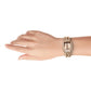 Titan Raga Showstopper Quartz Analog Rose Gold Dial Metal Strap Watch for Women 95283WM01