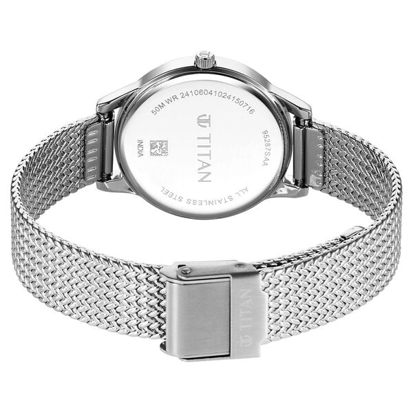 Titan Titan Timeless Urban Quartz Analog Blue Dial Metal Strap Watch For Women 95287sm01