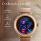 Titan Valerie Premium Smartwatch with All 316L SS construction, Skin Temp. Sensor, Women’s Health, SingleSync BT Calling 95292wm01