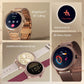 Titan Valerie Premium Smartwatch with All 316L SS construction, Skin Temp. Sensor, Women’s Health, SingleSync BT Calling 95292wm01