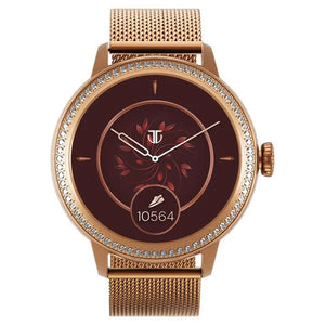 Titan Valerie Premium Smartwatch with All 316L SS construction, Skin Temp. Sensor, Womens Health, SingleSync BT Calling 95292wm02 - KRISHNA WATCH COMPANY