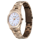 Titan Workday Wonders Quartz Analog with Date Mother Of Pearl Dial Stainless Steel Strap Watch For Women 95295wm01