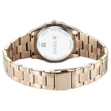 Titan Workday Wonders Quartz Analog with Date Mother Of Pearl Dial Stainless Steel Strap Watch For Women 95295wm01 - KRISHNA WATCH COMPANY