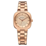 Titan Horizon Quartz Analog Rose Gold Dial Watch For Women - 95296WM01