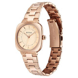 Titan Horizon Quartz Analog Rose Gold Dial Watch For Women - 95296WM01