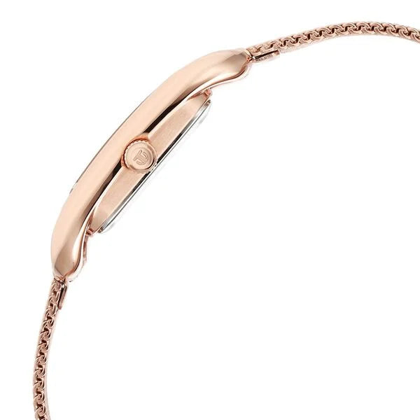 Titan Horizon Quartz Analog Pink Dial Stainless Steel Strap Watch For Women 95298wm01