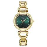 Titan Raga Showstopper Quartz Analog Green Dial Metal Strap Watch For Women 95301ym01