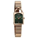 Titan Metro Quartz Analog Green Dial Stainless Steel Strap Watch For Women - 95303WM01