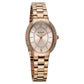 Titan Metro Quartz Analog Rose Gold Dial Stainless Steel Strap Watch For Women 95304wm01