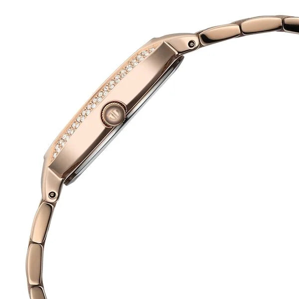 Titan Metro Quartz Analog Rose Gold Dial Stainless Steel Strap Watch For Women 95304wm01