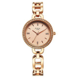Titan Raga Showstopper Quartz Analog Rose Gold Dial Metal Strap Watch For Women - 95305WM01