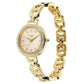 Titan Raga Showstopper Quartz Analog Golden Dial Metal Strap Watch For Women 95305ym01