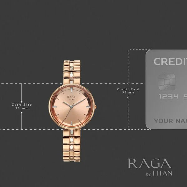 Titan Raga Contempore Quartz Analog Watch For Women 95310wm01 - KRISHNA WATCH COMPANY