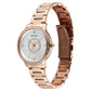 Titan Glamour Quartz Analog Mother Of Pearl Dial Rose Gold Stainless Steel Strap Watch For Women 95314wm01