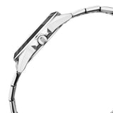 Titan Glamour Quartz Multifunction Black Dial Silver Stainless Steel Strap Watch For Women 95315km01